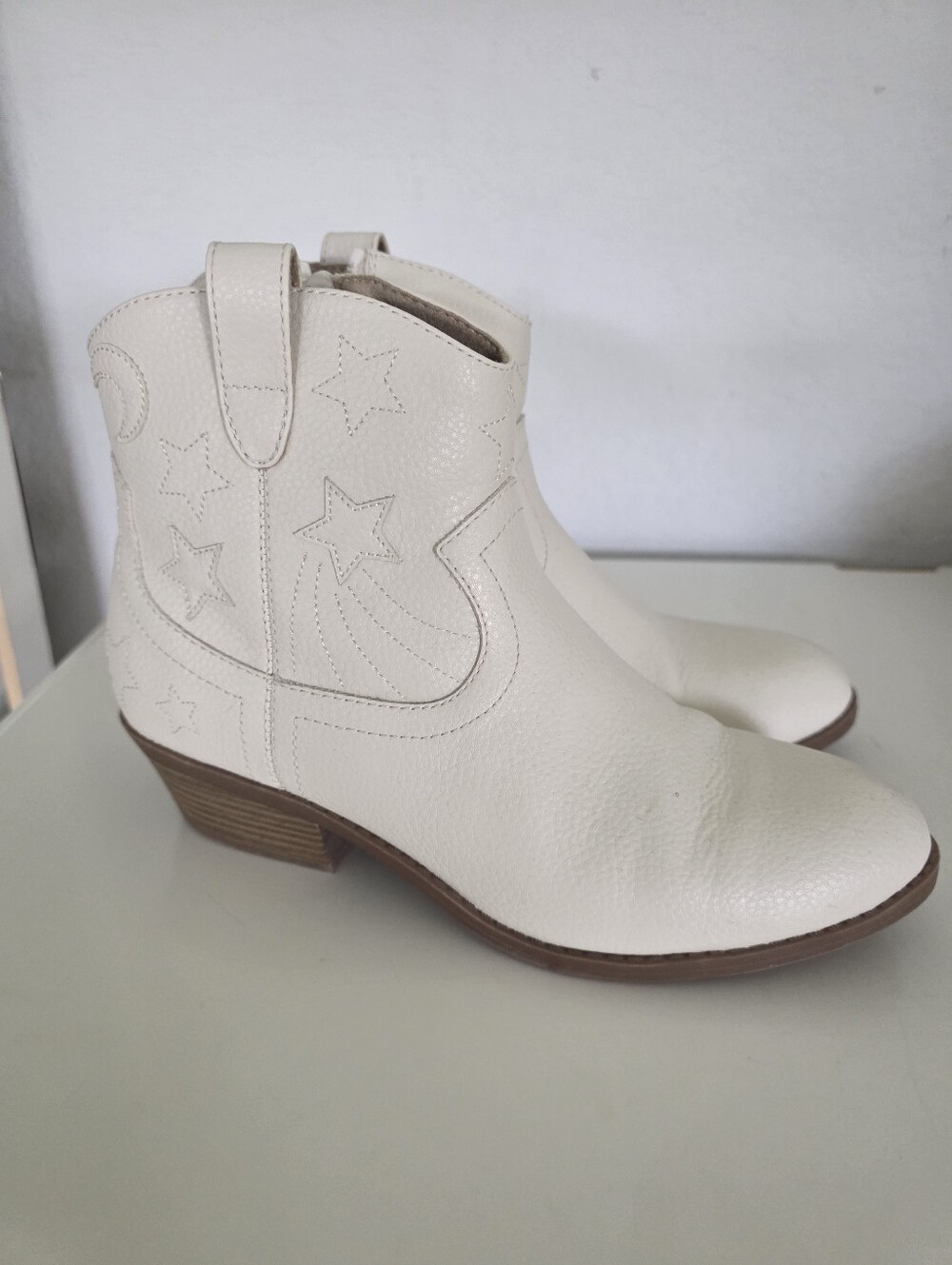 BC Beige Western Ankle Boots By Antropologie
